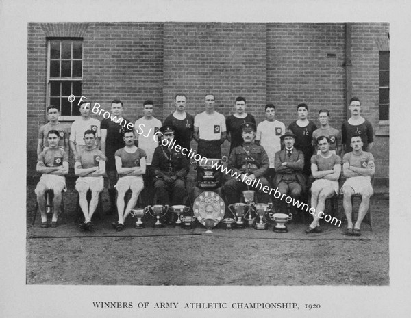 GROUP OF WINNERS OF ARMY ATHLETIC CHAMPIONSHIP  FROM MAGAZINE